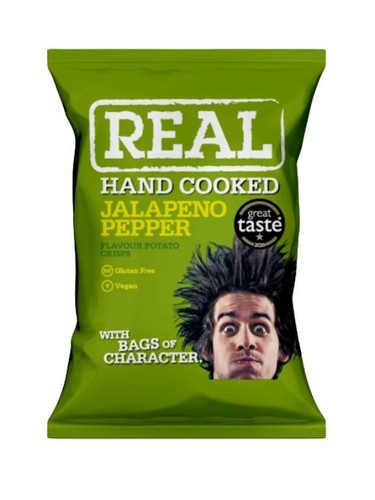 Real crisps jalapeno pepper - crisps,