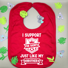 Southampton FC Football Soccer Personalised Baby Bib Dribble Bib FREE P&P