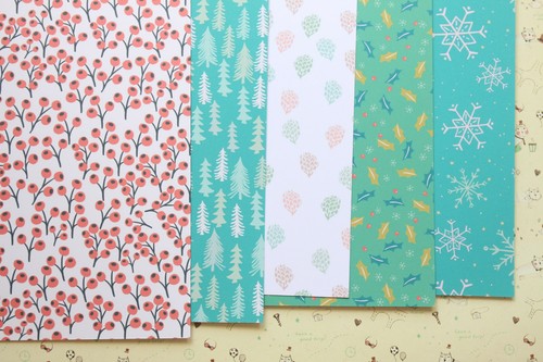 Holiday patterns card stock - holiday,