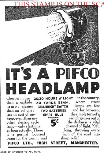 1930s advert pifco bicycle - 1930s,