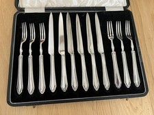 Vintage Canteen Of Six Silver