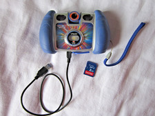 vtech kids camera 2mp sd card complete working blue boys kids present gift