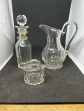 Antique Glass Jug And Two