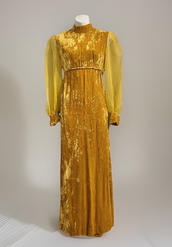 Vtg handmade velvet maxi - handmade, dress