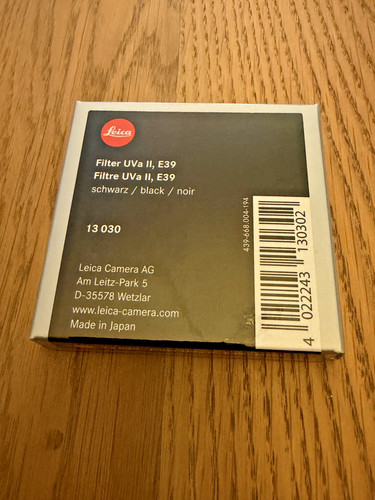 Leica e39 uva filter - e39,