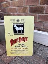 White Horse Whisky Steel Sign