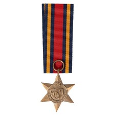 Original WW2 British Armed Forces Burma Star Medal with Reproduction Ribbon