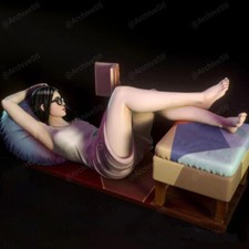 1/24 Scale Resin Figure Model Moon Lyingbed Read Girl Nsfw Unpainted Unassembled