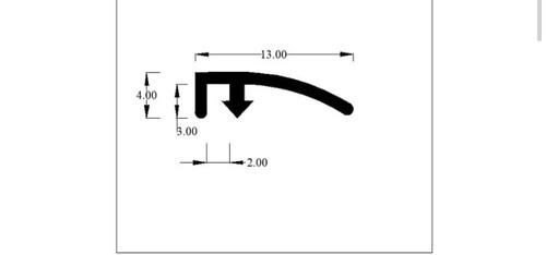 Caravan pvc door seal - pvc, by