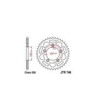 JT 746 Steel Sprocket With 46