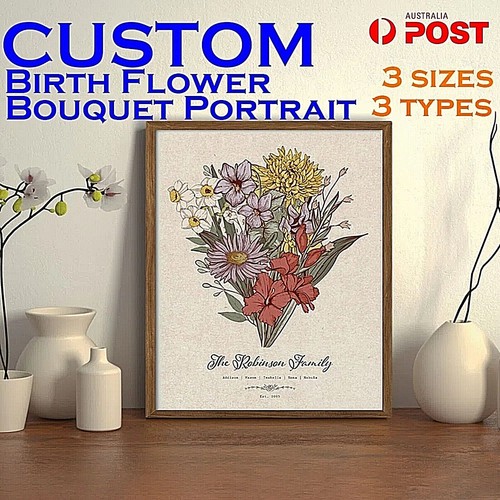Custom birth month flower - custom,