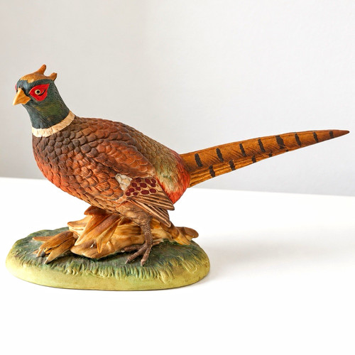 Pheasant figurine hand painted - figurine,