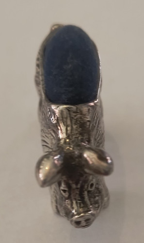 Sterling silver pig pin