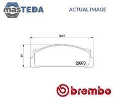 P 23 003 BRAKE PADS SET