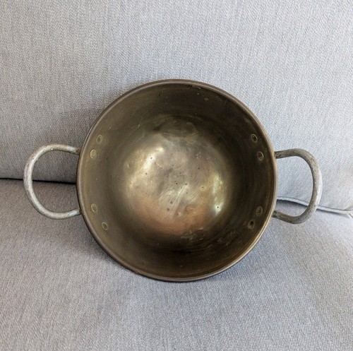Antique brass cauldron - antique, bowl
