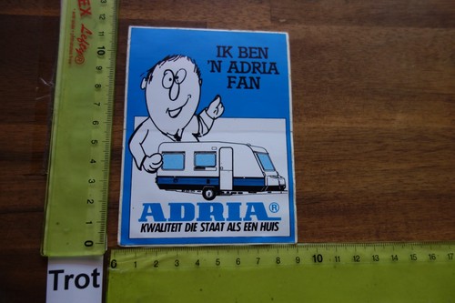 Old sticker camping caravan - old,