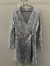 H&M Silver Sequinned Wrap