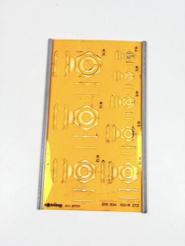 Rotring nut bolt template - &,