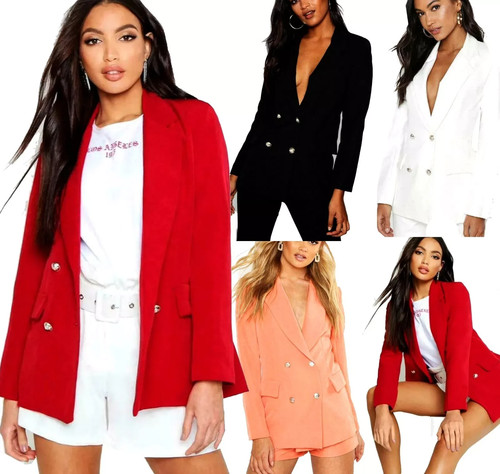 Womens gold button - button, double