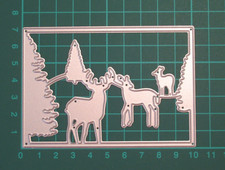 Deer Scene Metal Cutting Die /