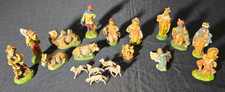 Vintage 19 Piece Nativity Set