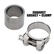 Exhaust Gasket and Clamp Kit for Piaggio X9 X8 X7 ie XEVO 125, 200, 250, 300 cc
