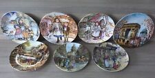 Collectible & Attractive 7 plate display Wedgwood, Worcester, Davenport etc