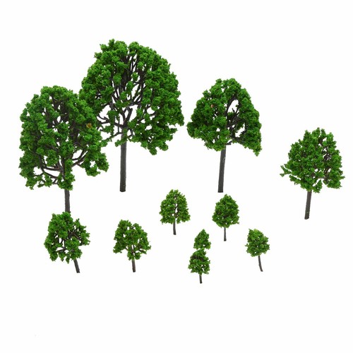 11pcs model trees garden train - model,