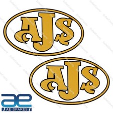 For AJS Classic Motorbike Cycle Bike Decals Stickers Size 84mm x 51mm AEs