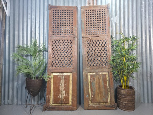 Pair vintage rustic - pair,