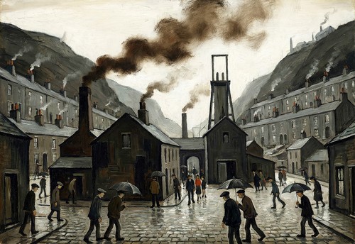 Rhondda valley coal mining - valley,