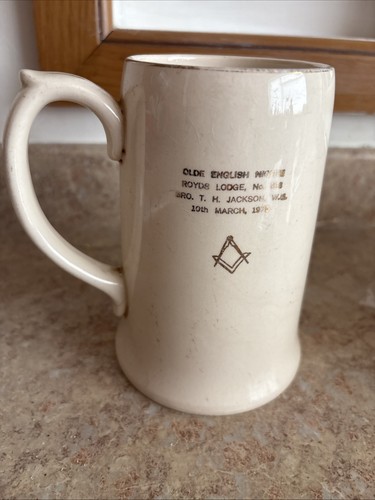 Masonic tankard royds lodge - masonic, no