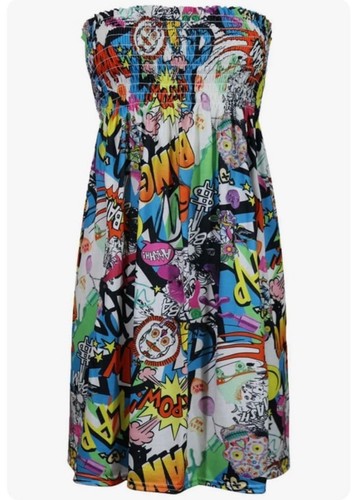 Women girls cartoon strapless - girls,