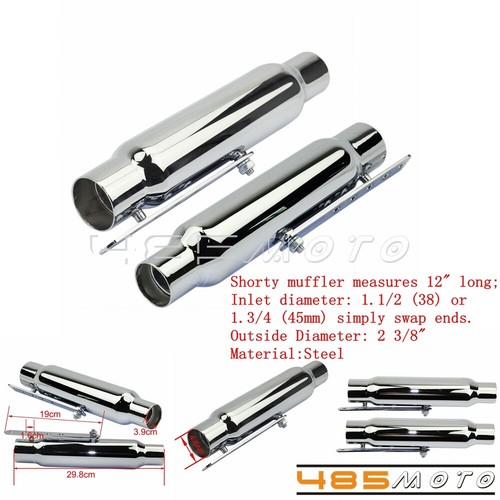 Motorcycle shorty exhaust - motorcycle,