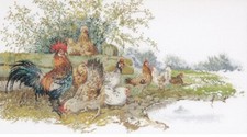 Chickens Cross Stitch Kit By