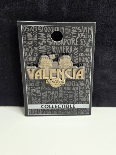 Hard rock valencia pin badge - rock,