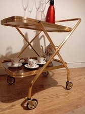 Vintage Folding 2 Tier Tea