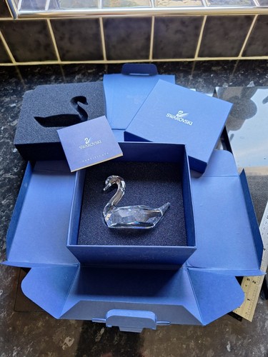 Swarovski crystal swan - crystal,