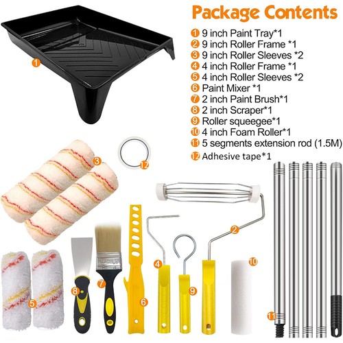 14pcs paint roller kit with - 14pcs,