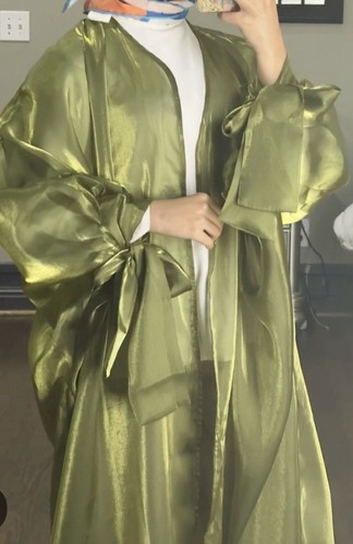 New organza open maxi - organza,
