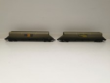 Graham Farish N Gauge 373-802/803 2 x HHA Bogie Hopper Wagons Weathered