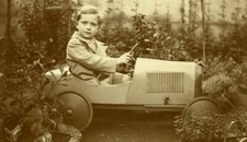 France Boy in his Pedal Car Children Game Old Amateur Photo 1930 #2