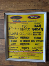 Reading & Leeds Festival 2005 line-up framed original NME page Pixies