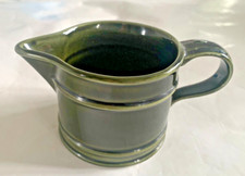Portmeirion Meridian Green Glossy Milk Jug Creamer Excellent 6.5cm tall
