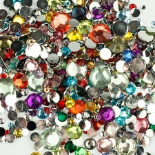2mm 3mm 4mm 5mm 6mm Crystal Flat Back Nail Art Face Festival Rhinestones Gems