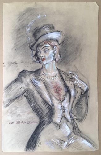 Art deco drawing luc olivier - luc,