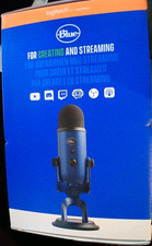 Logitech Blue Yeti Premium Multi-Pattern USB Microphone. Gaming/Streaming. Blue.
