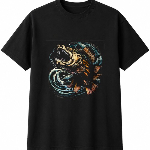 Tattoo ghost carp sunbeams sea - ghost,