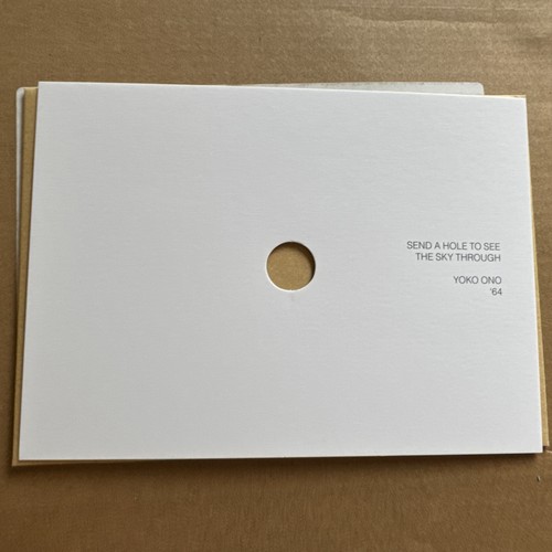Yoko ono hole see the - yoko, sky