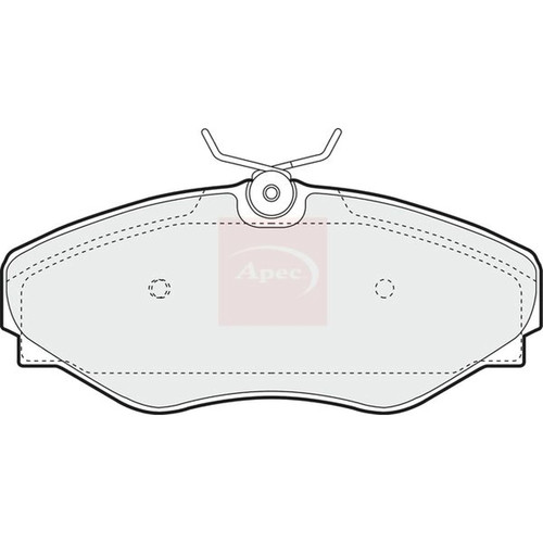 Apec front brake pad set - brake, fits